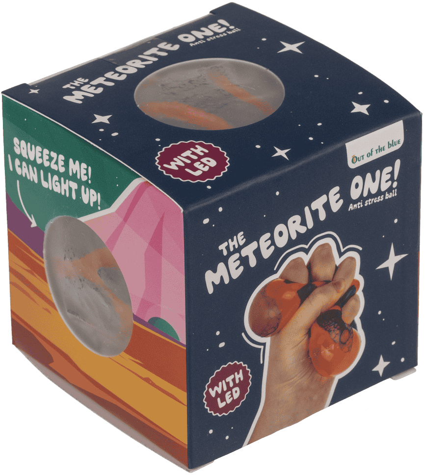 BALLE ANTI-STRESS AVEC LED METEORITE