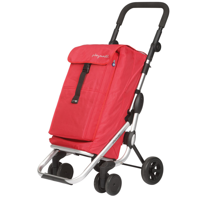 un-chariot-de-courses-go-up-rouge