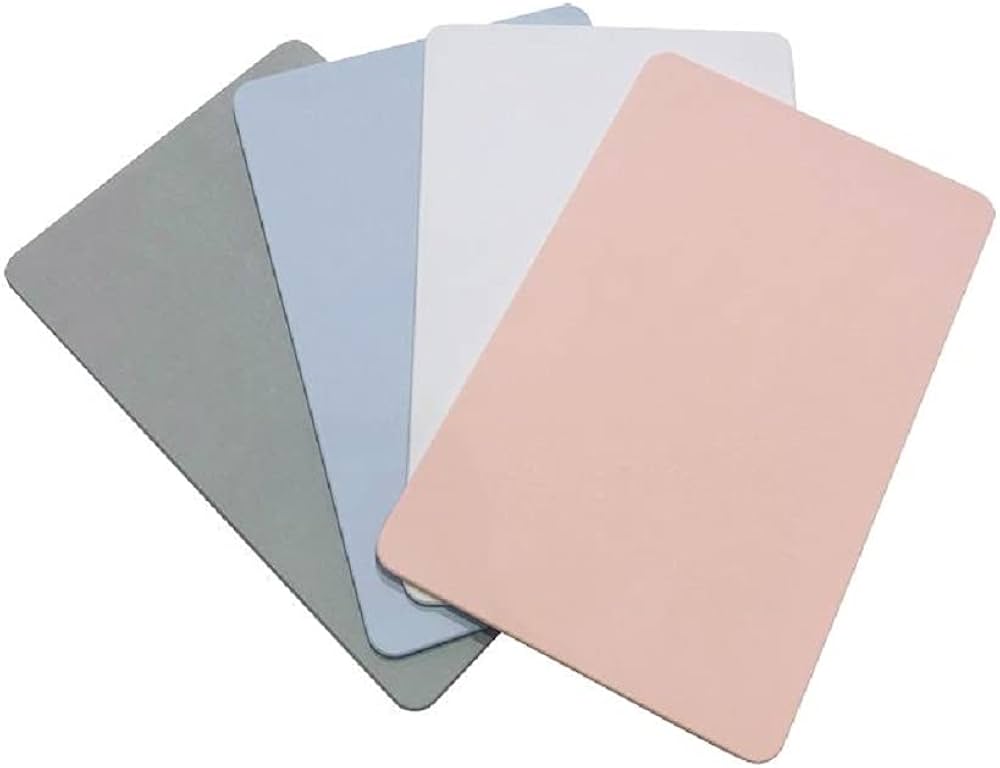 quatre-sorties-de-bain-en-diatomite-4-couleurs-rose-blanc-bleu-gris-vue-de-haut