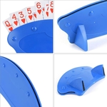 quatre-photos-avec-details-du-lot-2-support-cartes-a-jouer-incurve-bleu-pratique-pour-tenir-cartes-ou-pose-sur-table