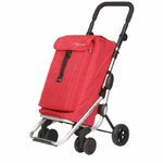 un-chariot-de-courses-go-up-rouge