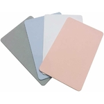 quatre-sorties-de-bain-en-diatomite-4-couleurs-rose-blanc-bleu-gris-vue-de-haut