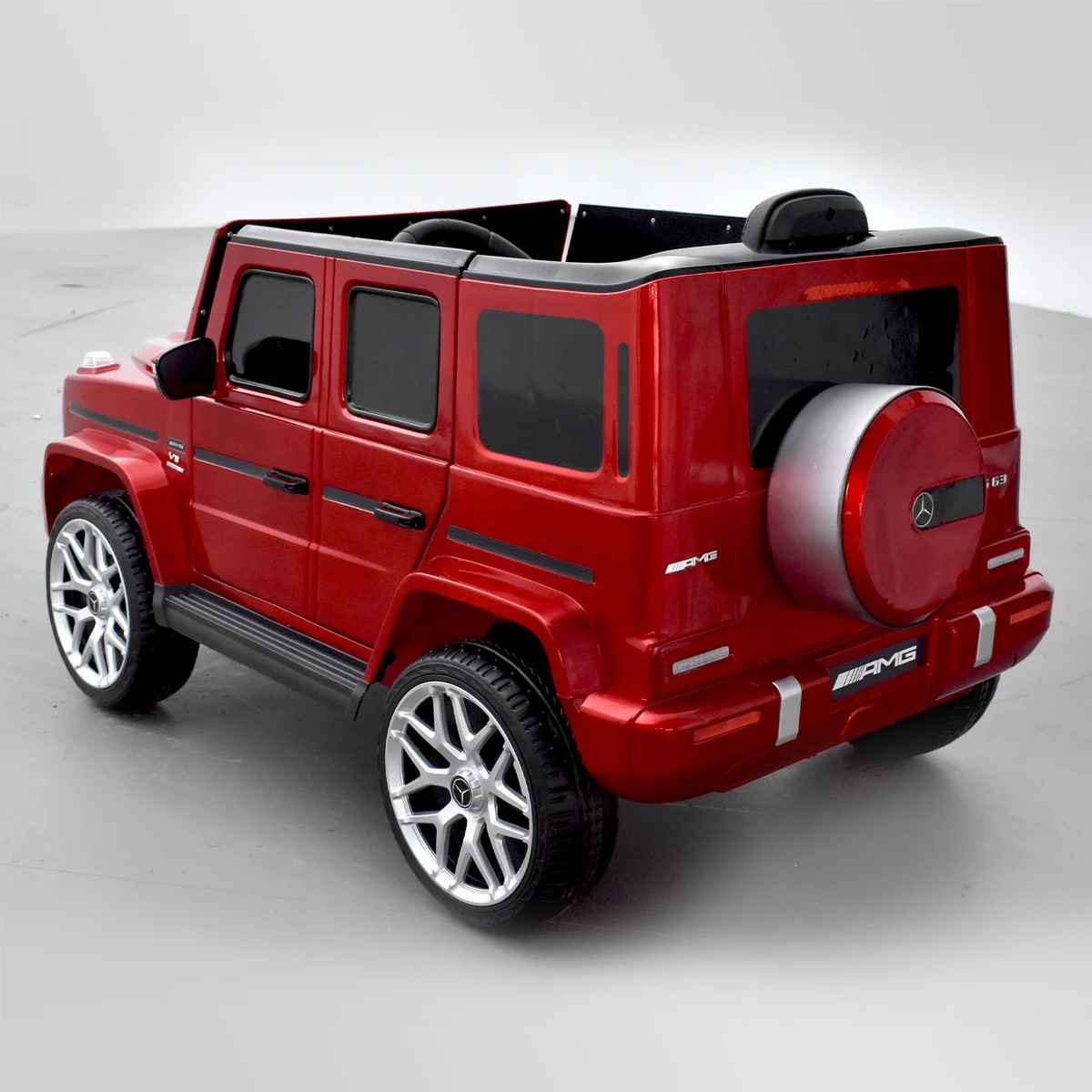 VOITURE ÉLECTRIQUE ENFANT MERCEDES BENZ AMG G63 ROUGE 6 sur 15
