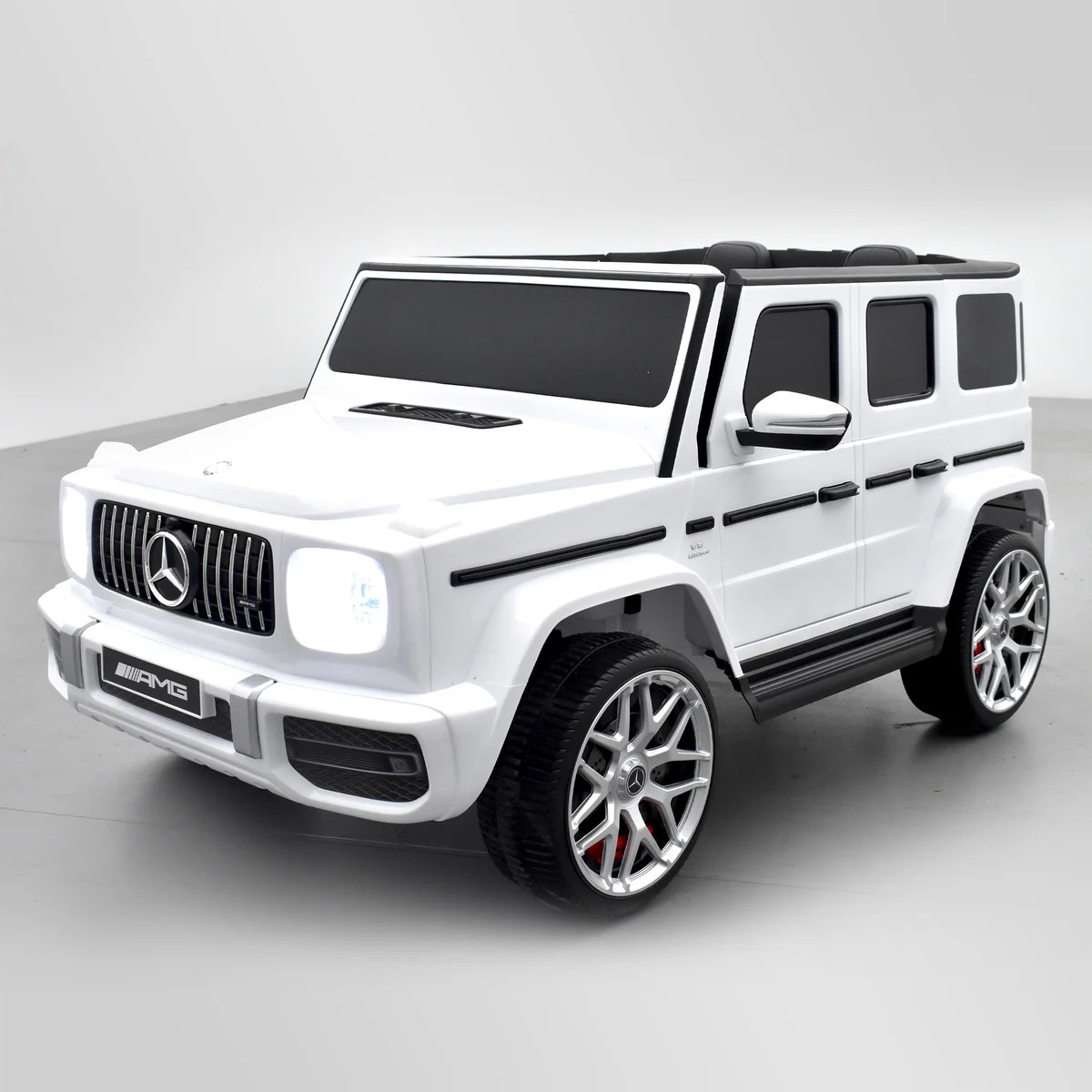 VOITURE ÉLECTRIQUE ENFANT MERCEDES AMG G63 2 PLACES BLANC 2 SUR 15