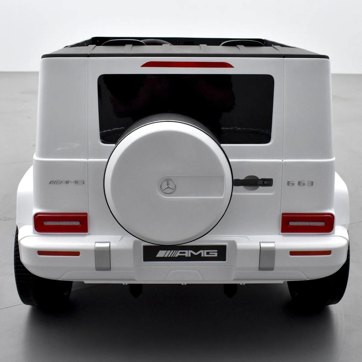 VOITURE ÉLECTRIQUE ENFANT MERCEDES AMG G63 2 PLACES BLANC 4 SUR 15
