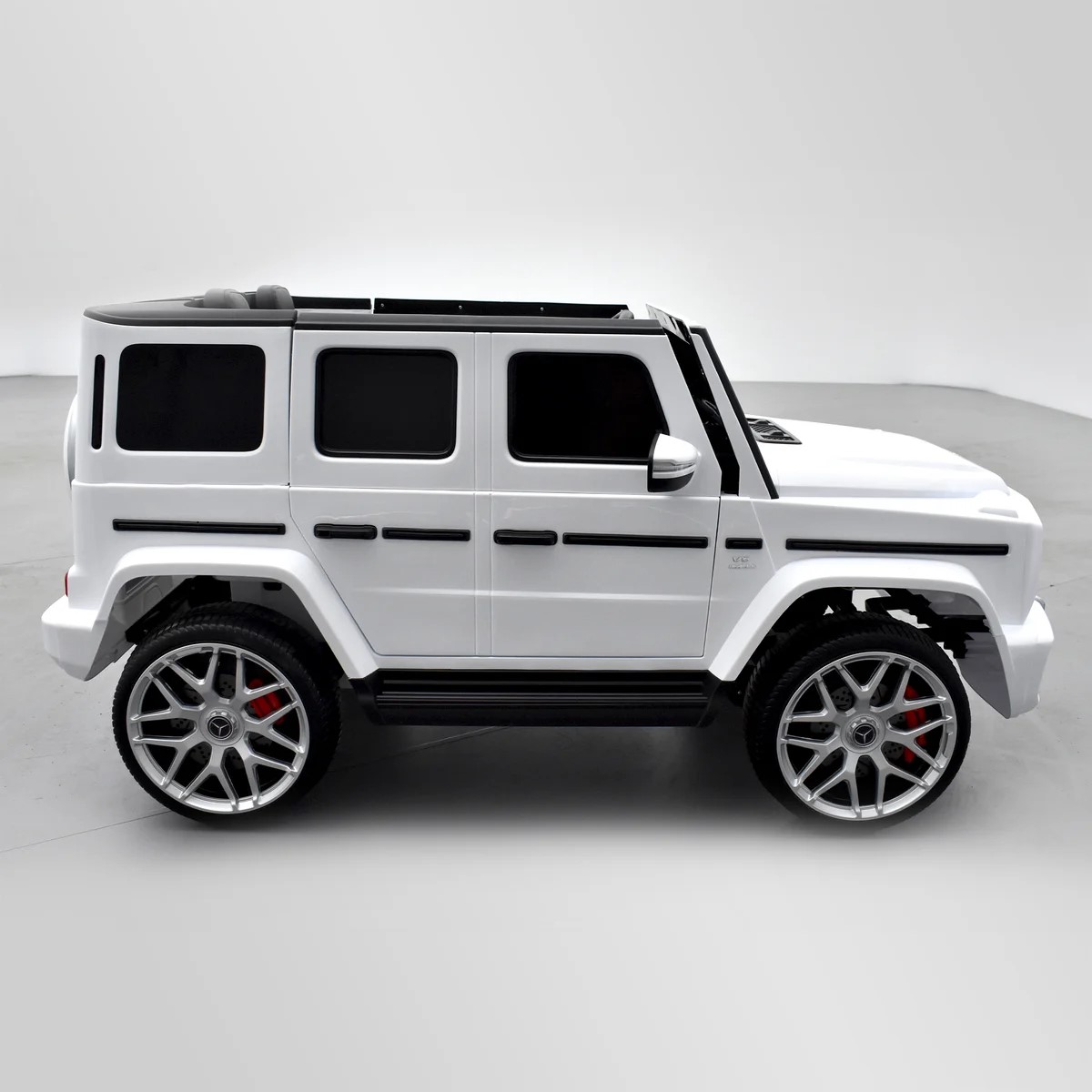 VOITURE ÉLECTRIQUE ENFANT MERCEDES AMG G63 2 PLACES BLANC 9 SUR 15