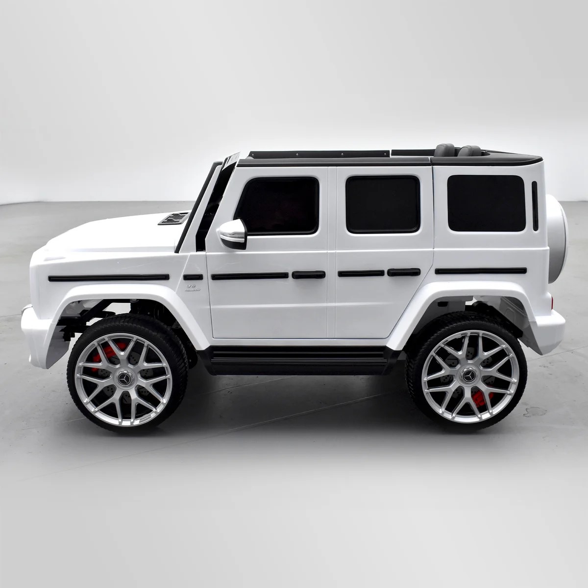 VOITURE ÉLECTRIQUE ENFANT MERCEDES AMG G63 2 PLACES BLANC 10 SUR 15