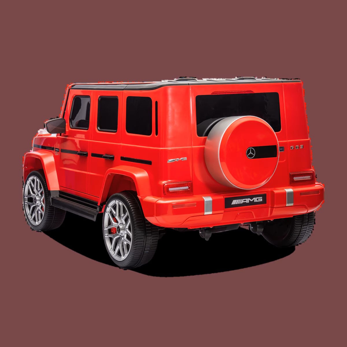 VOITURE ÉLECTRIQUE ENFANT MERCEDES AMG G63 2 PLACES ROUGE 5 sur 6