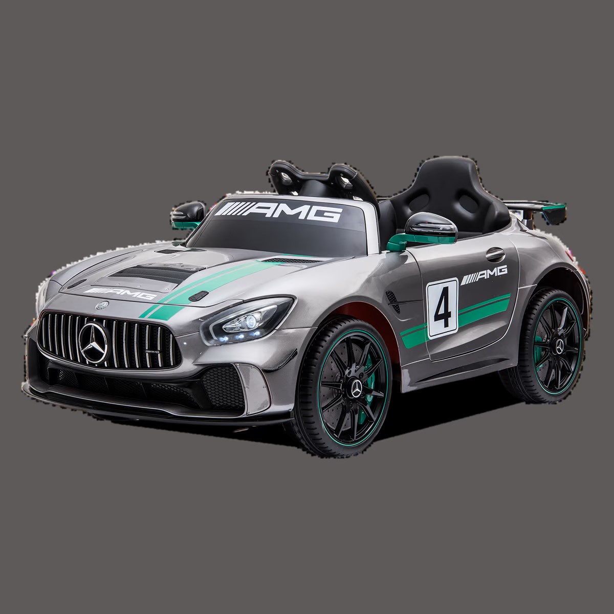 VOITURE ÉLECTRIQUE ENFANT MERCEDES AMG GT4 SILVER 2 Sur 7