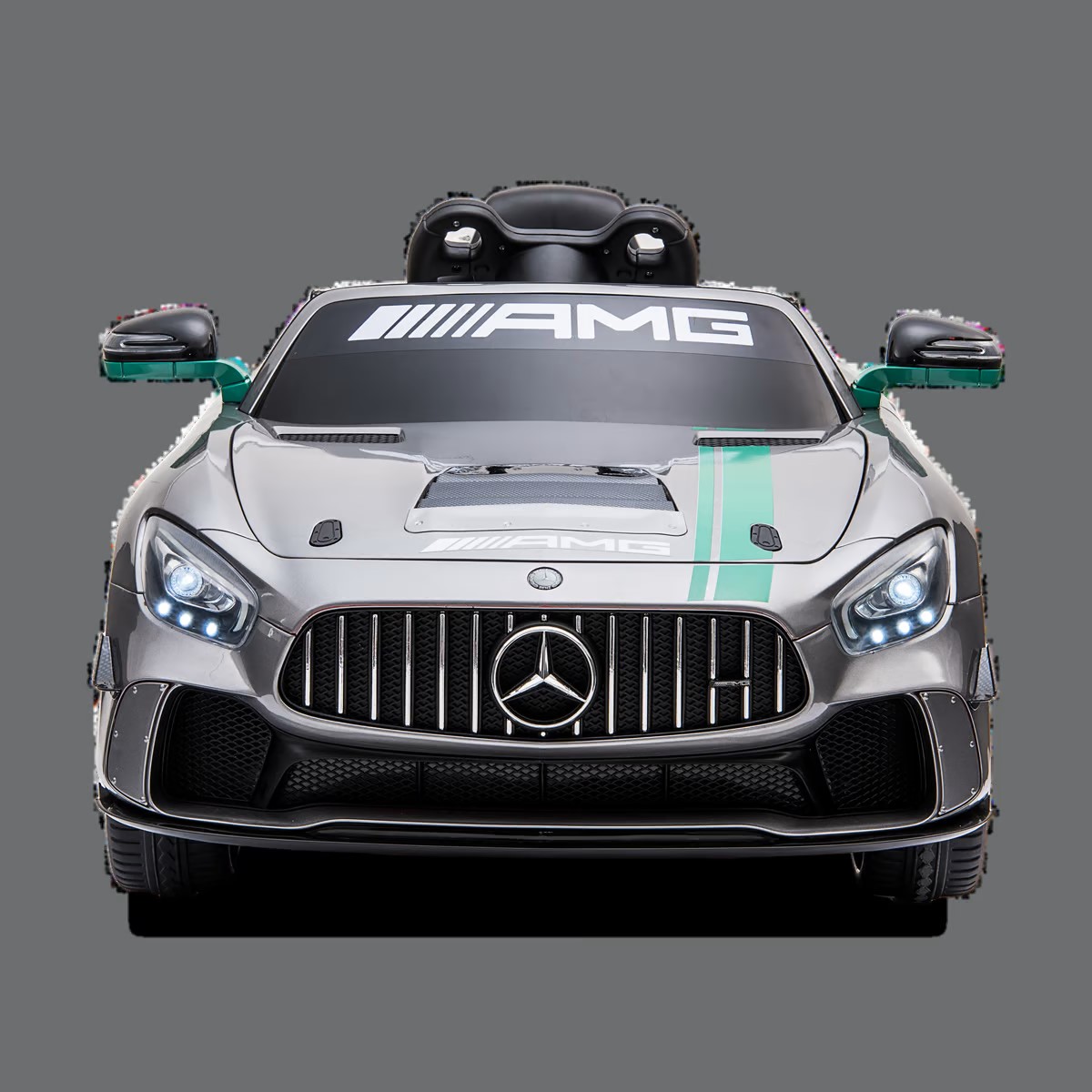 VOITURE ÉLECTRIQUE ENFANT MERCEDES AMG GT4 SILVER 3 Sur 7