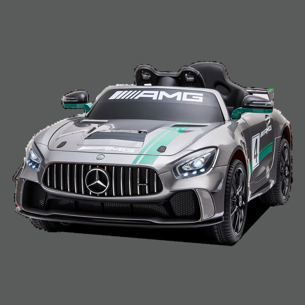 VOITURE ÉLECTRIQUE ENFANT MERCEDES AMG GT4 SILVER 5 Sur 7