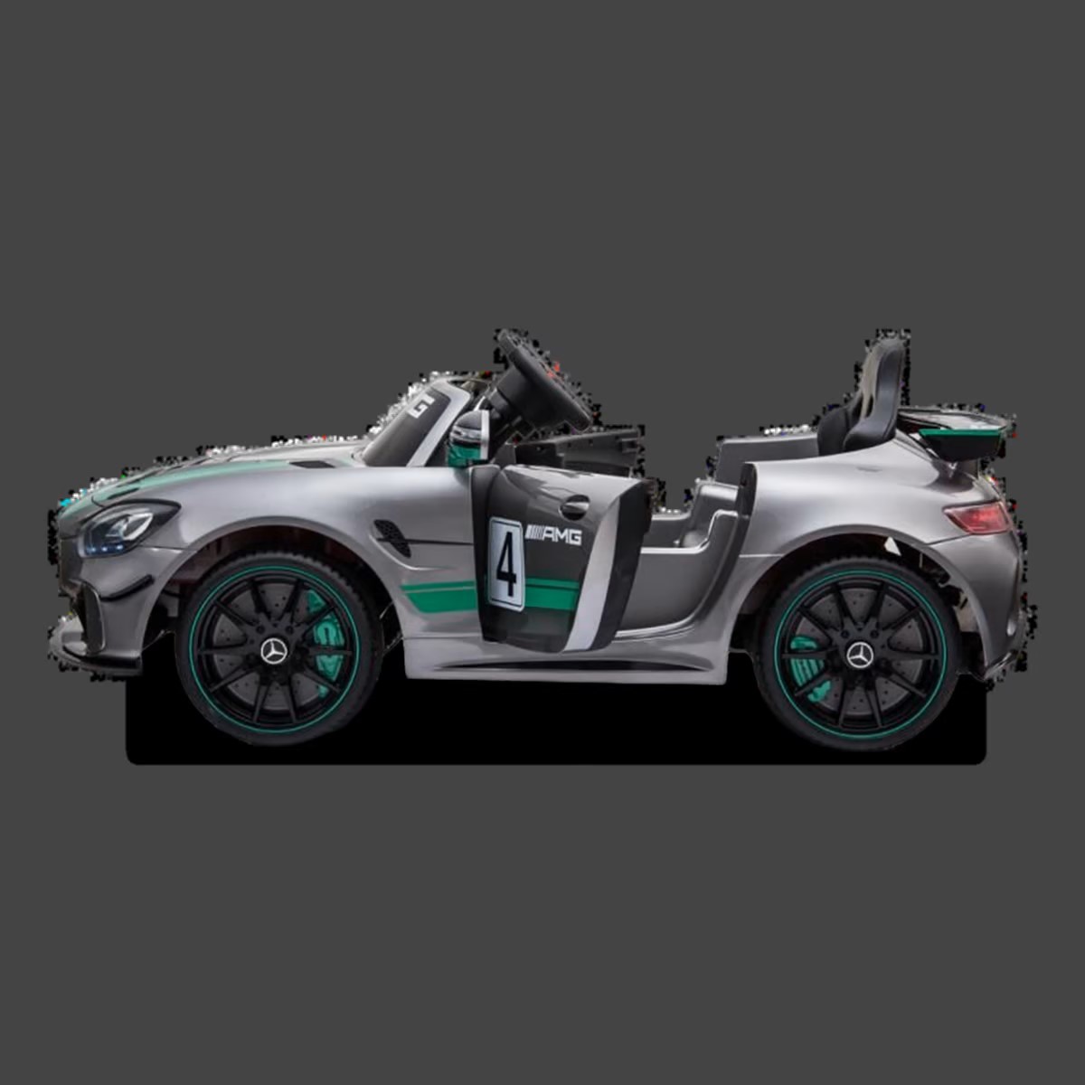 VOITURE ÉLECTRIQUE ENFANT MERCEDES AMG GT4 SILVER 7 Sur 7