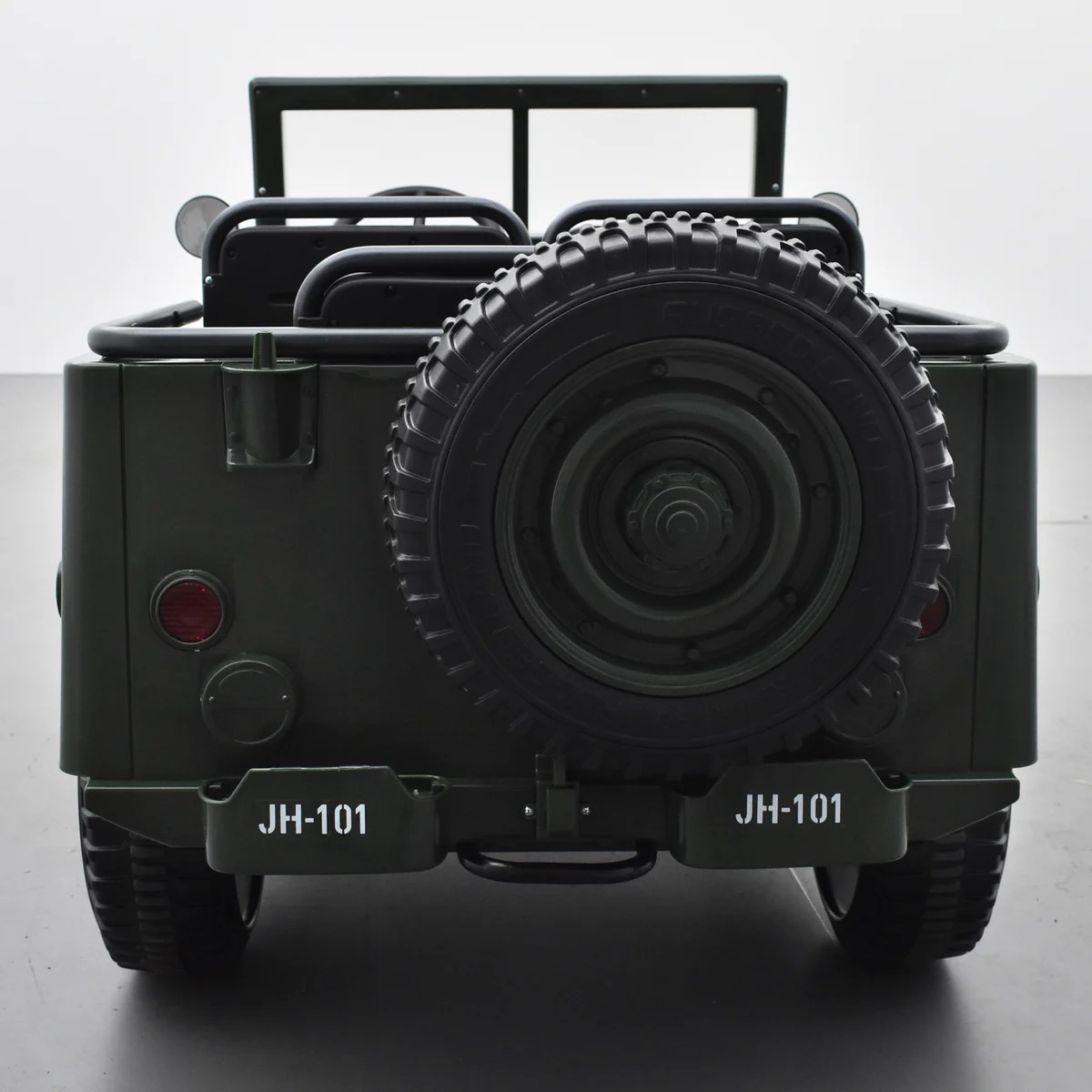 VOITURE ÉLECTRIQUE ENFANT JEEP WILLYS 3 PLACES 12V VERT 9 sur 15