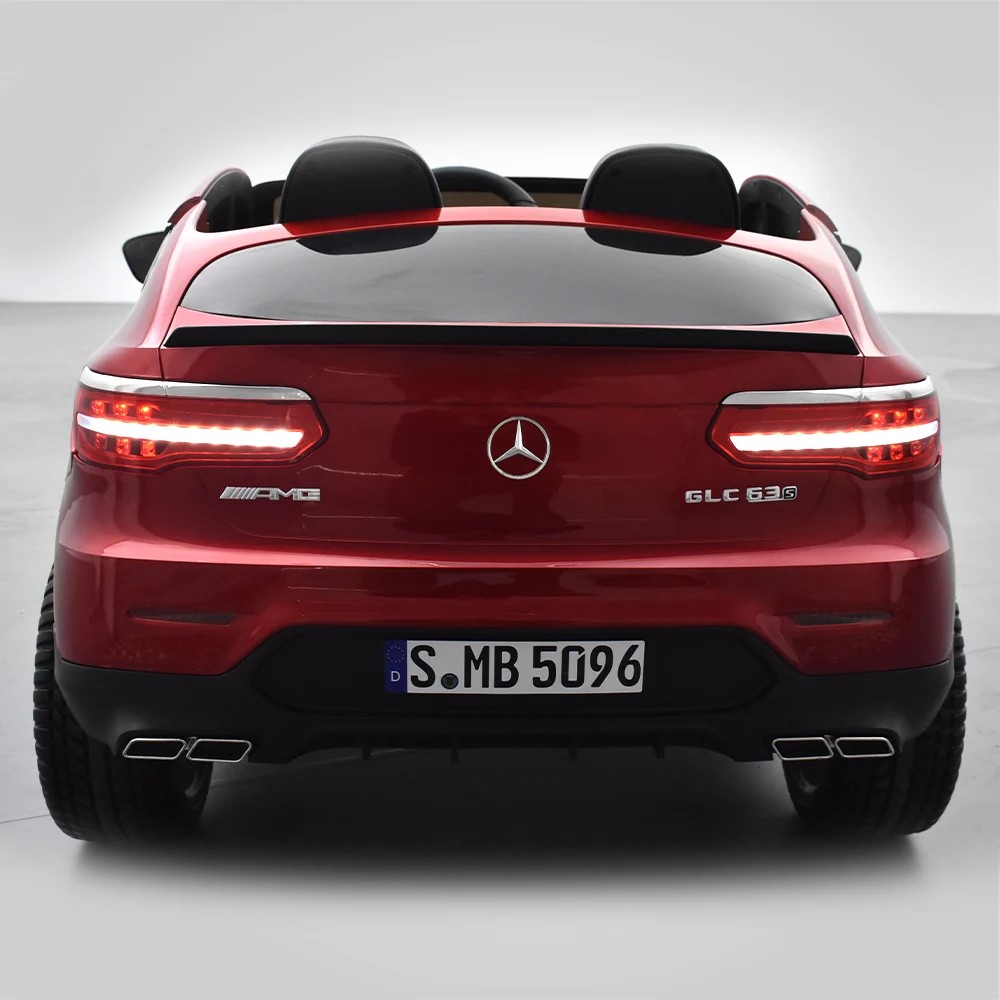 VOITURE ÉLECTRIQUE ENFANT MERCEDES GLC 63S ROUGE 4 sur 15