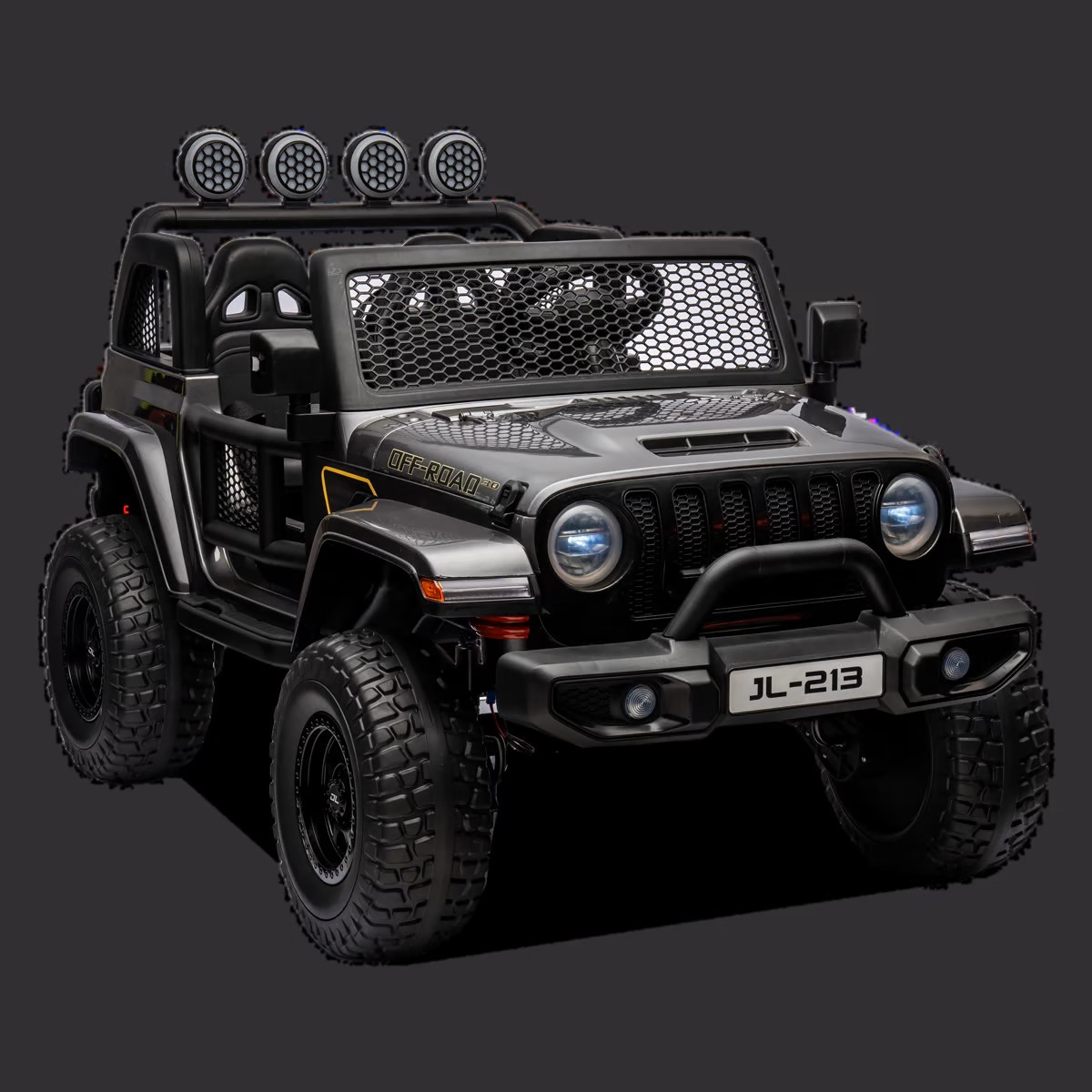 VOITURE ÉLECTRIQUE ENFANT JEEP GEOLAND V2 24V NOIR 1 sur 6
