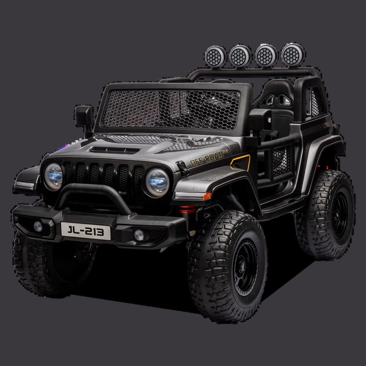 VOITURE ÉLECTRIQUE ENFANT JEEP GEOLAND V2 24V NOIR 2 sur 6