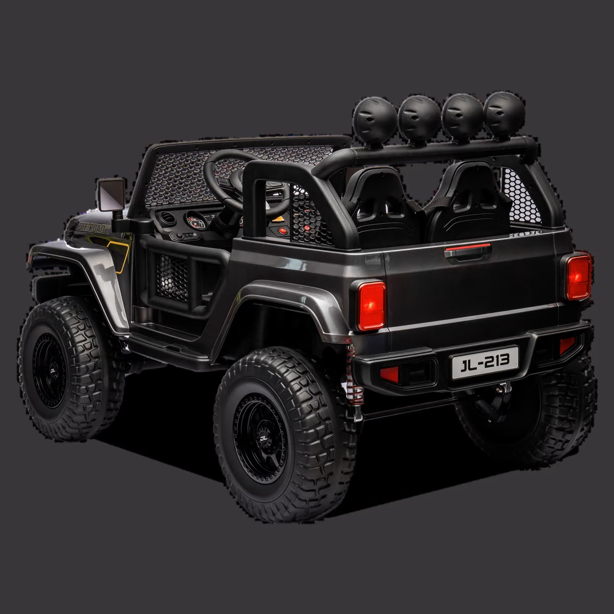 VOITURE ÉLECTRIQUE ENFANT JEEP GEOLAND V2 24V NOIR 6 sur 6
