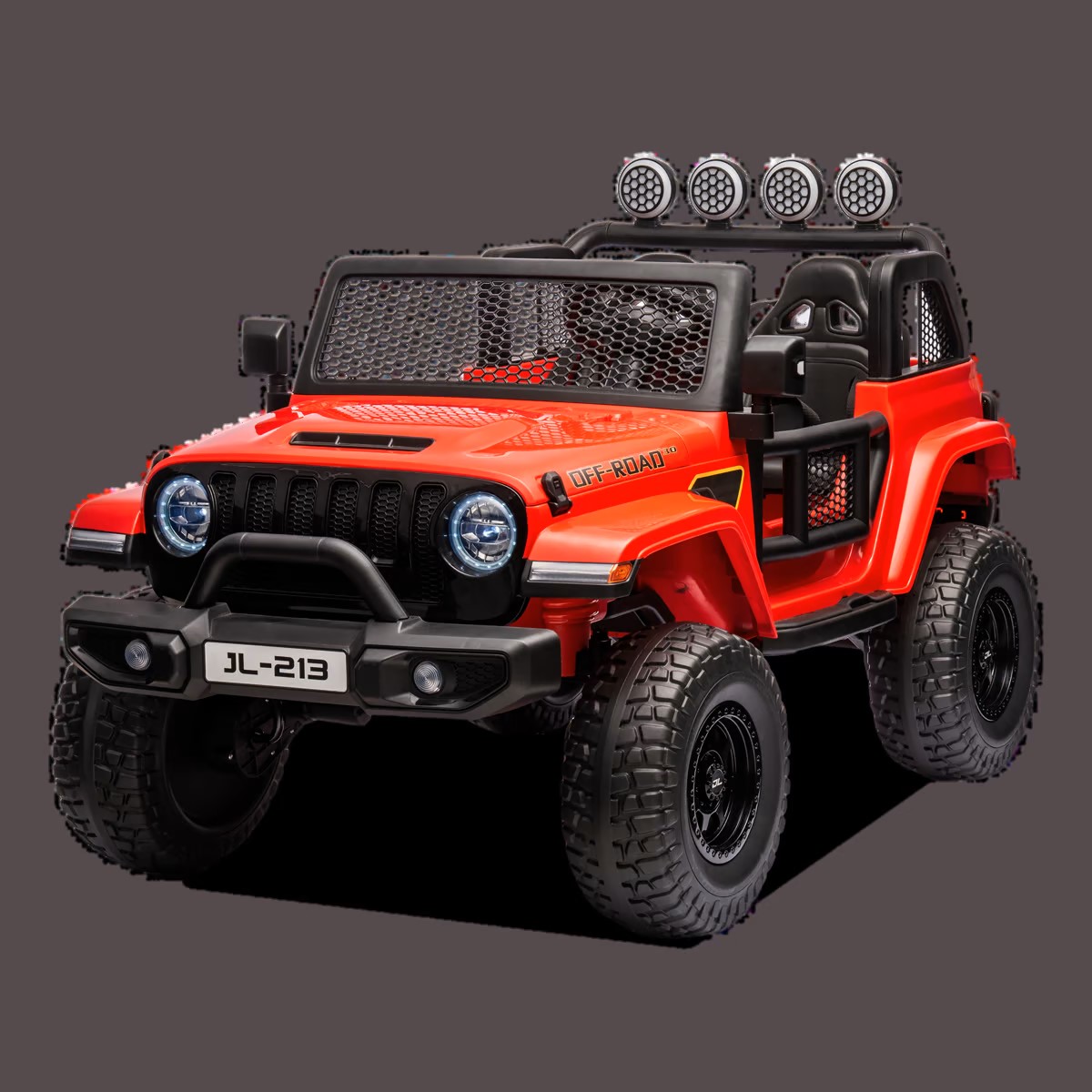 VOITURE ÉLECTRIQUE ENFANT JEEP GEOLAND V2 24V ROUGE 2 PLACES 2 sur 6