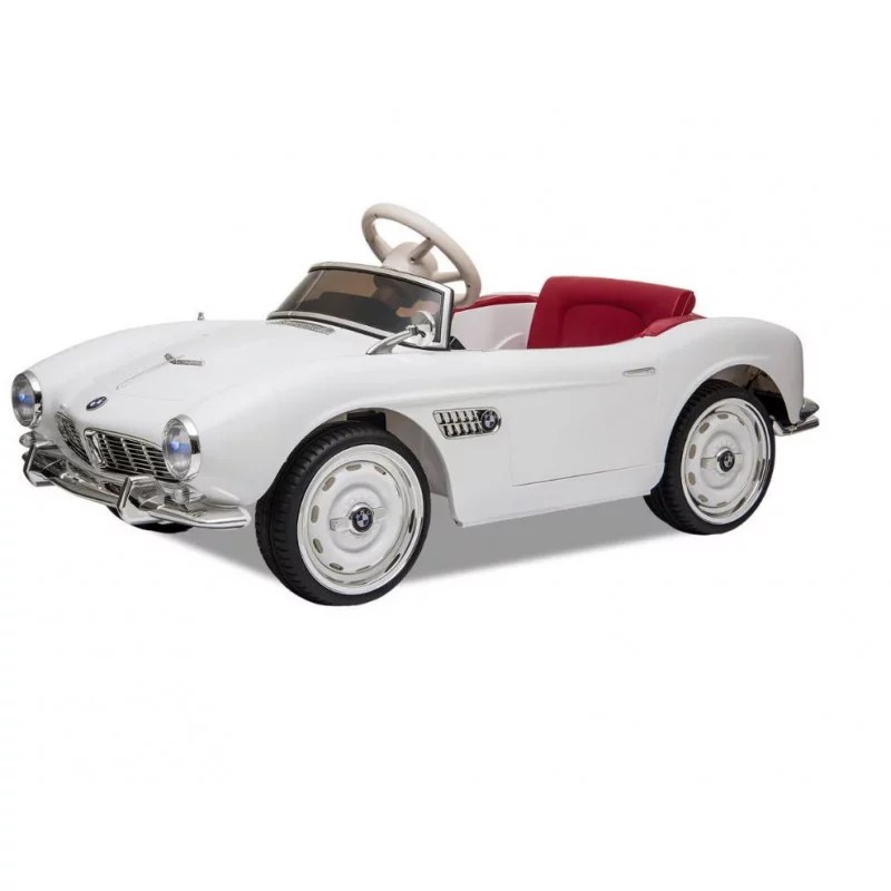 voiture-electrique-enfant-bmw-507-blanc-apollo 5 sur 6