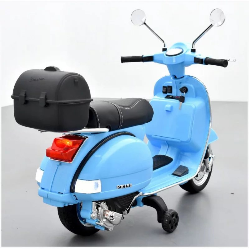 scooter-electrique-enfant-piaggio-vespa-px150-bleu-apollo 2 sur 8