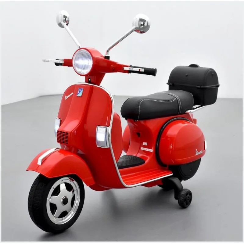 scooter-electrique-enfant-piaggio-vespa-px150-rouge-apollo 2 sur 8