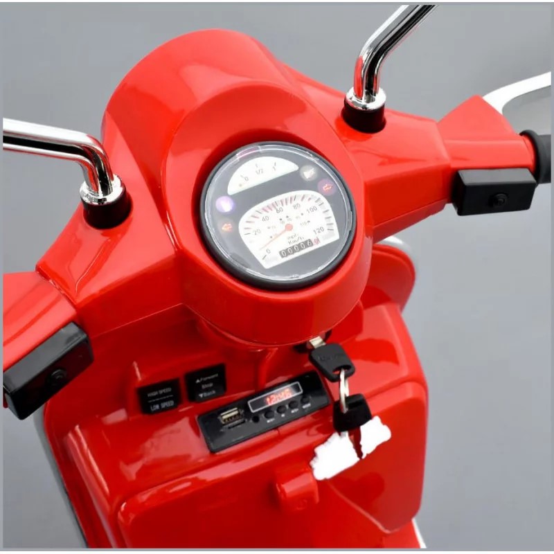 scooter-electrique-enfant-piaggio-vespa-px150-rouge-apollo 7 sur 8