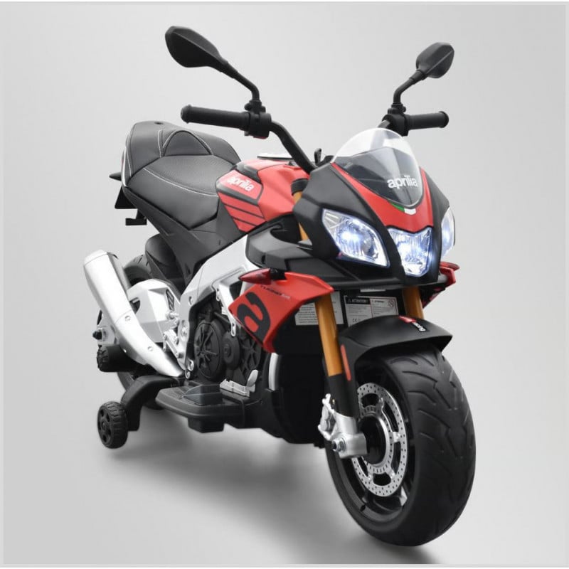 MOTO ÉLECTRIQUE ENFANT APRILIA TUONO V4 ROUGE 1 PLACE