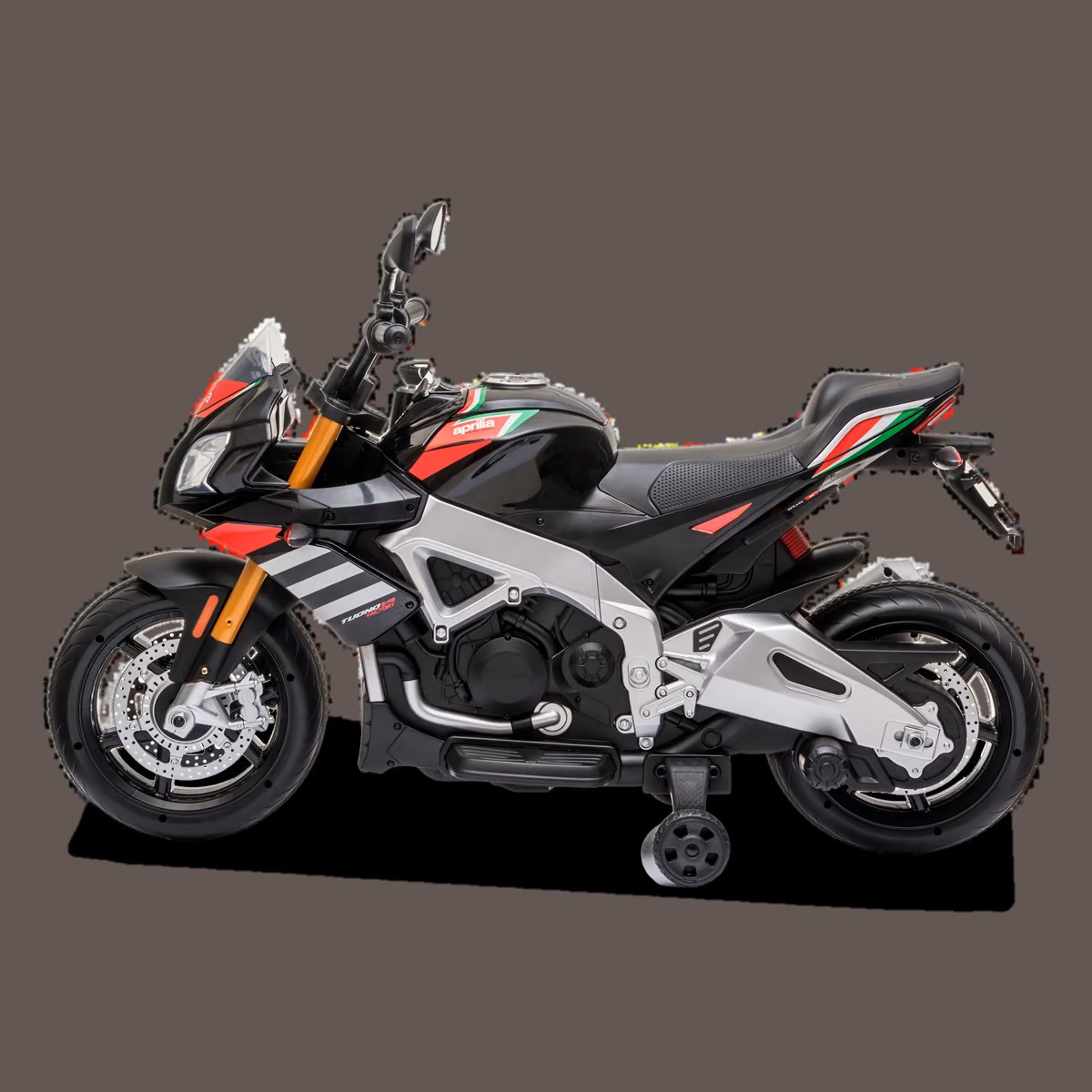 MOTO ÉLECTRIQUE ENFANT APRILIA TUONO V4 NOIR 4 sur7