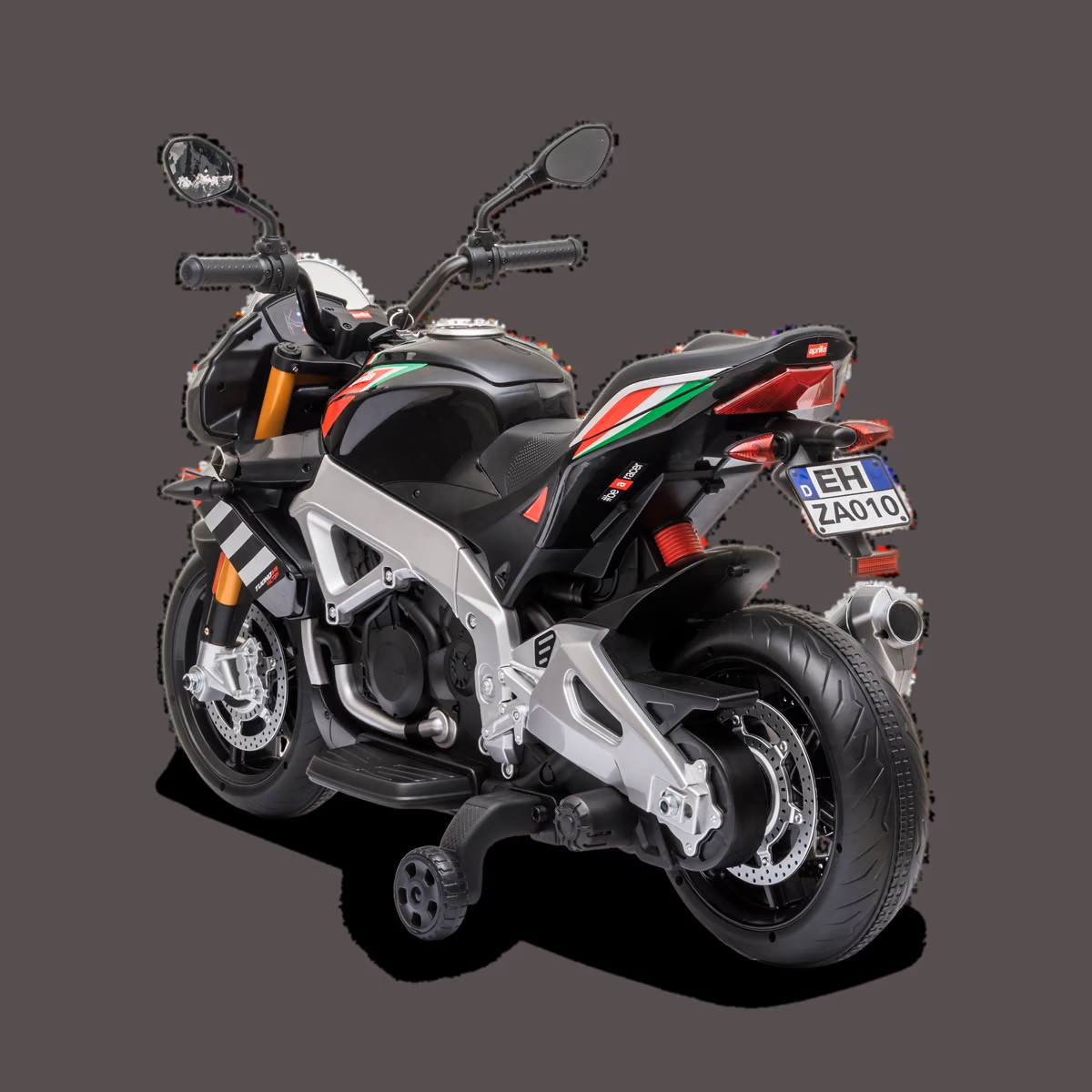 MOTO ÉLECTRIQUE ENFANT APRILIA TUONO V4 NOIR 5 sur 7