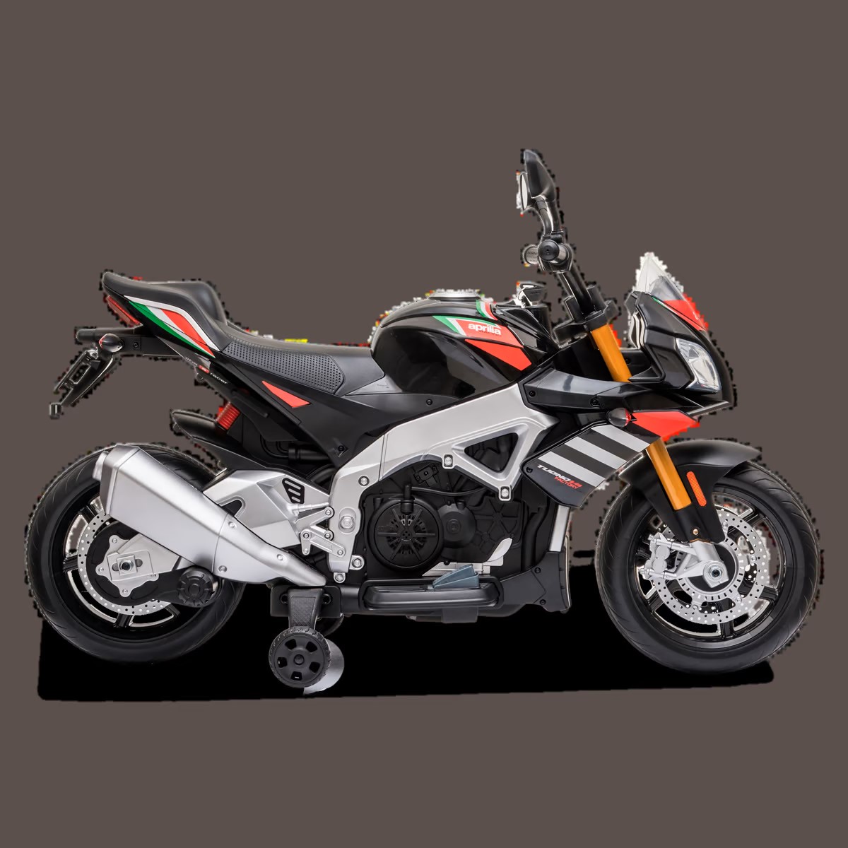 MOTO ÉLECTRIQUE ENFANT APRILIA TUONO V4 NOIR 6 sur 7