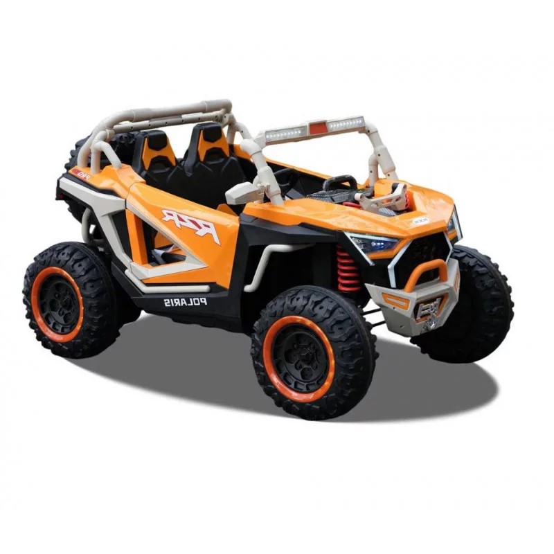 BUGGY ÉLECTRIQUE ENFANT RZR PRO R 12V ORANGE 2 PLACES