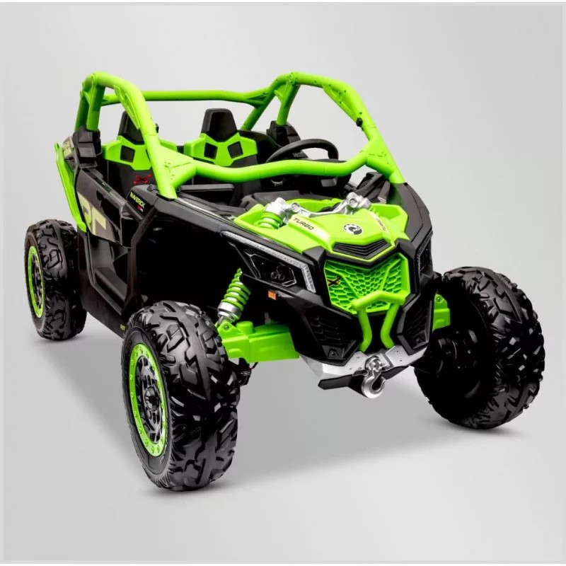 buggy-electrique-enfant-smx-can-am-maverick-24v-vert-apollo 2 sur 7
