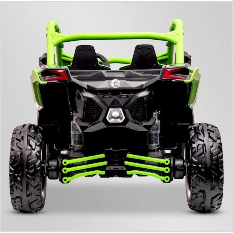 buggy-electrique-enfant-smx-can-am-maverick-24v-vert-apollo 3 sur 7