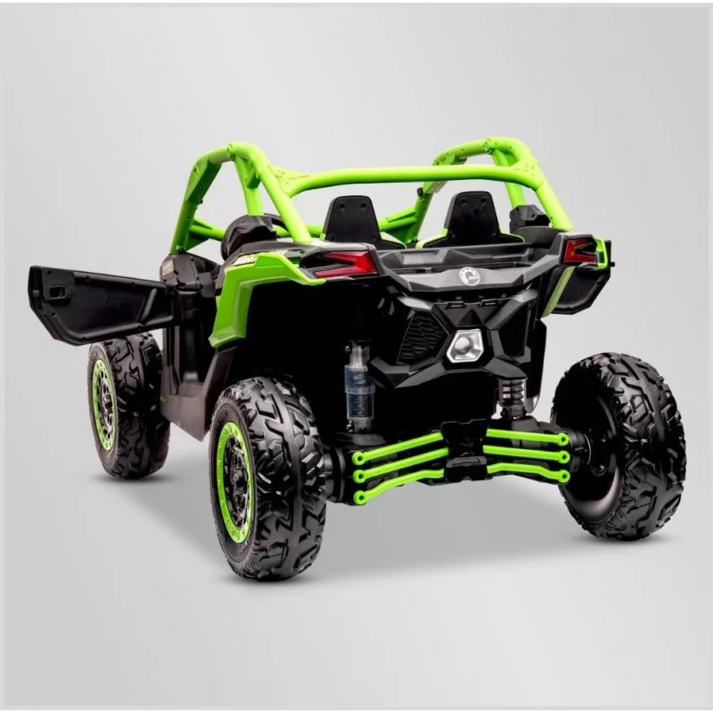 buggy-electrique-enfant-smx-can-am-maverick-24v-vert-apollo 4 sur 7