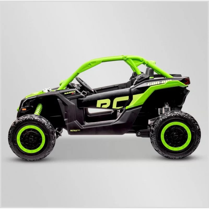 buggy-electrique-enfant-smx-can-am-maverick-24v-vert-apollo 5 sur 7