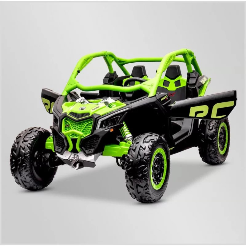 buggy-electrique-enfant-smx-can-am-maverick-24v-vert-apollo 7 sur 7
