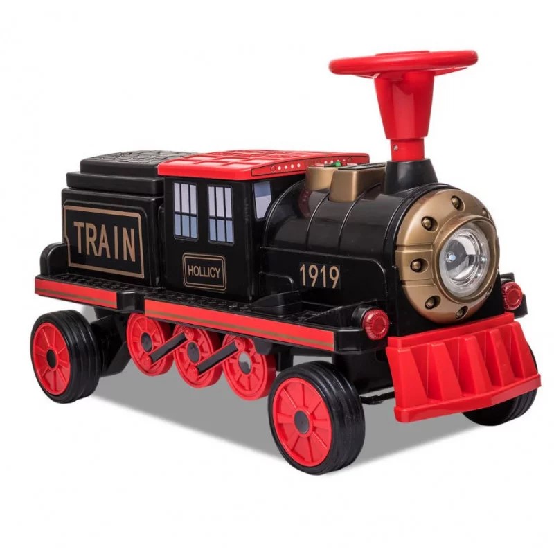 TRAIN ÉLECTRIQUE ENFANT STEPHENSON ROUGE 1 PLACE