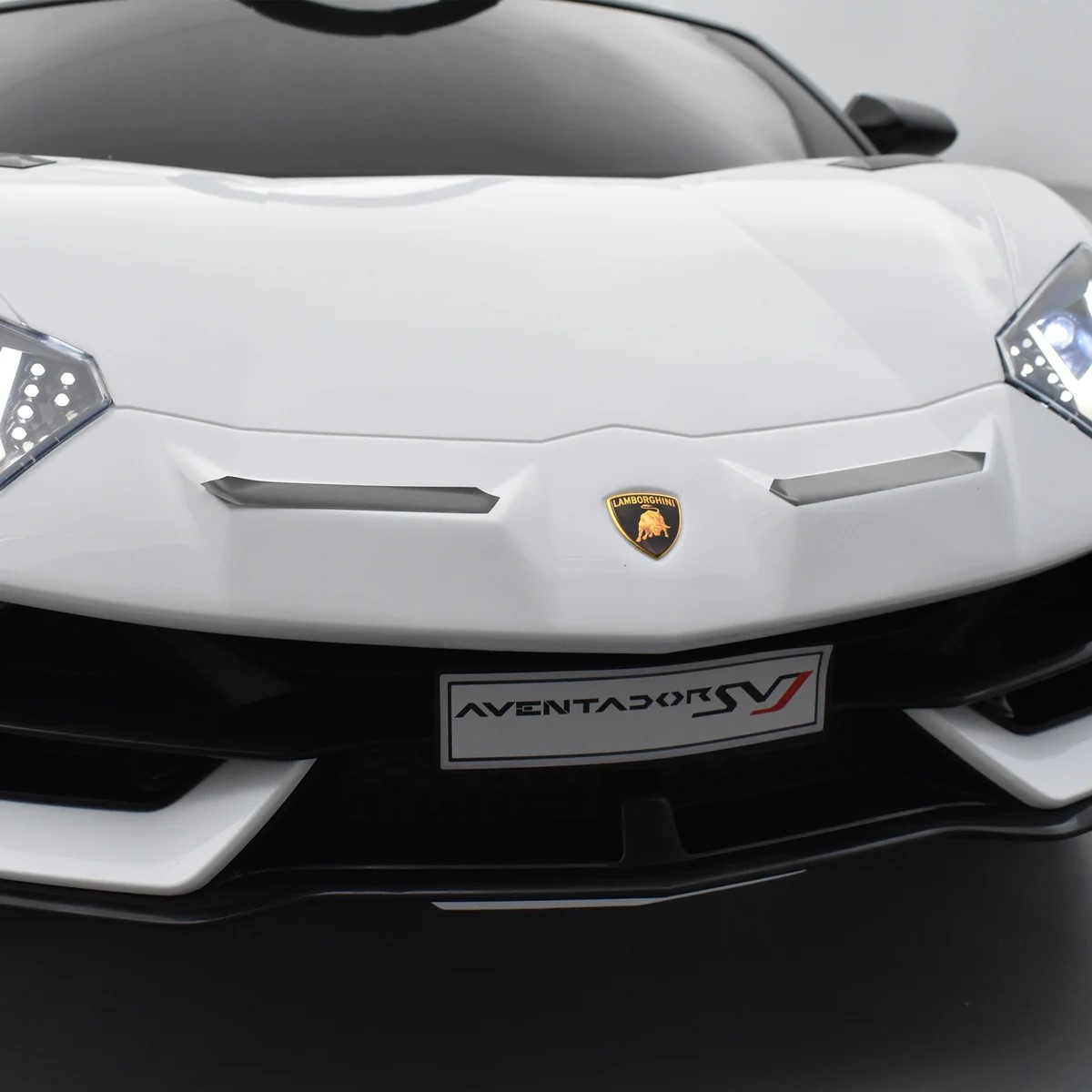 VOITURE ÉLECTRIQUE ENFANT LAMBORGHINI AVENTADOR SVJ 12V BLANC 8 SUR 15
