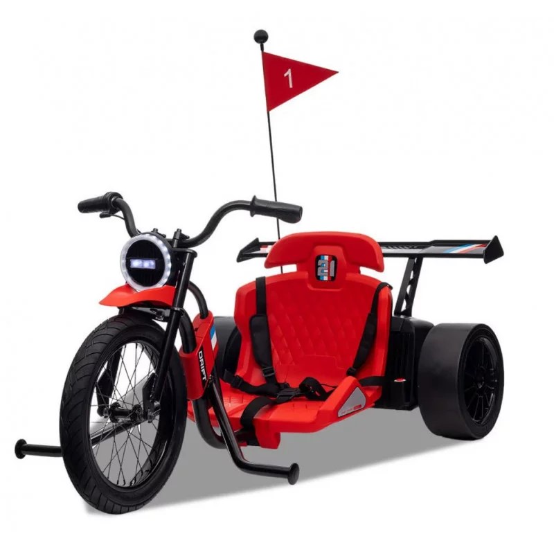 karting-electrique-enfant-drift-trike-24v-rouge-apollo 3 sur 7