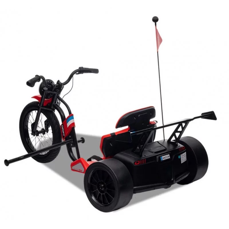 karting-electrique-enfant-drift-trike-24v-rouge-apollo 6 sur 7