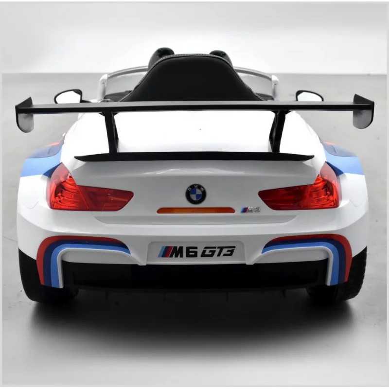 voiture-electrique-enfant-bmw-m6-gt3-blanc-apollo 4 SUR 9