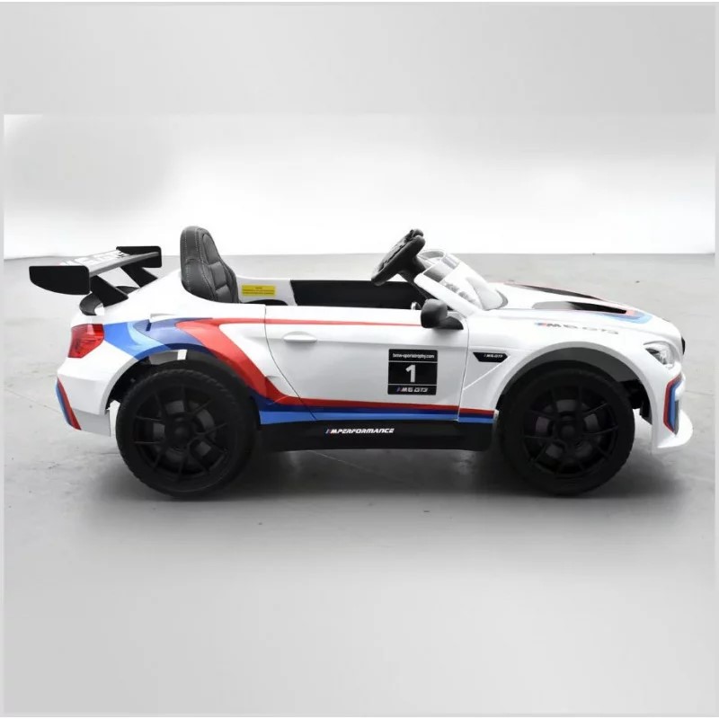voiture-electrique-enfant-bmw-m6-gt3-blanc-apollo 6 SUR 9