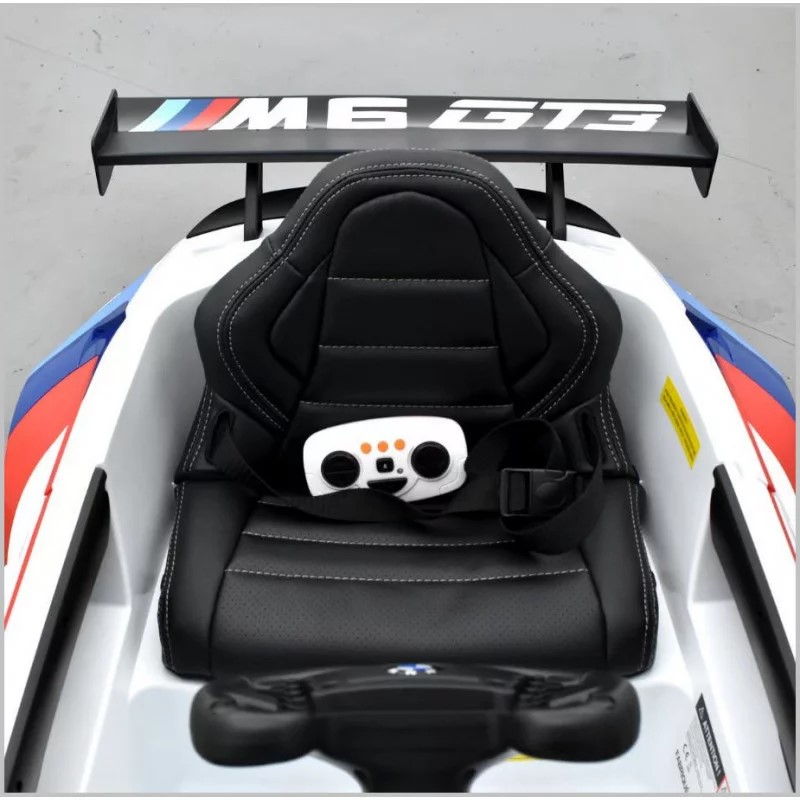 voiture-electrique-enfant-bmw-m6-gt3-blanc-apollo 8 SUR 9