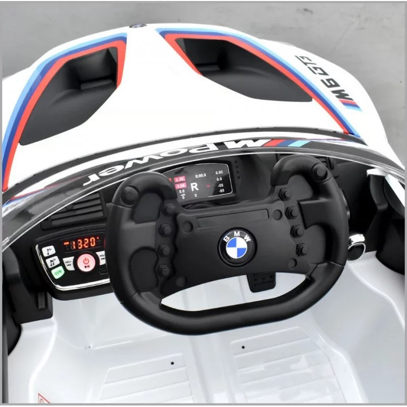 voiture-electrique-enfant-bmw-m6-gt3-blanc-apollo 9 SUR 9