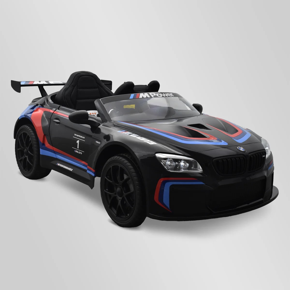 VOITURE ÉLECTRIQUE ENFANT BMW M6 GT3 NOIR 1 PLACE