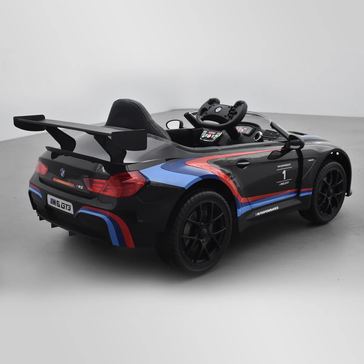 VOITURE ÉLECTRIQUE ENFANT BMW M6 GT3 NOIR 5 sur 15