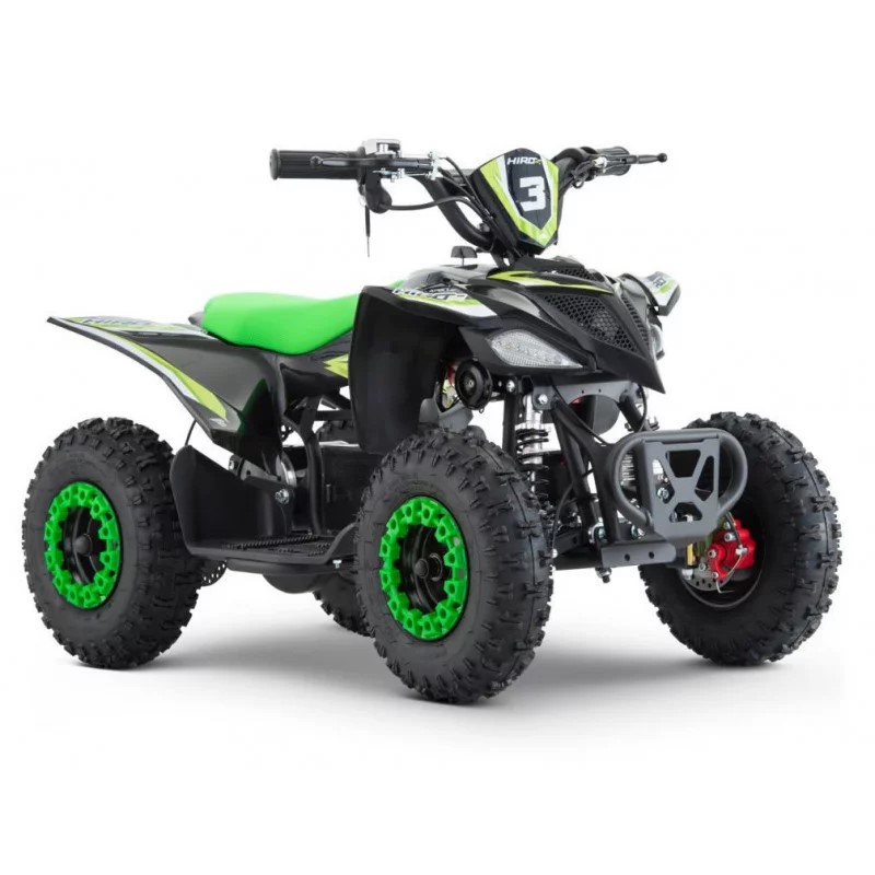QUAD ENFANT ÉLECTRIQUE HIRO COBRA 800W VERT 2 PLACES