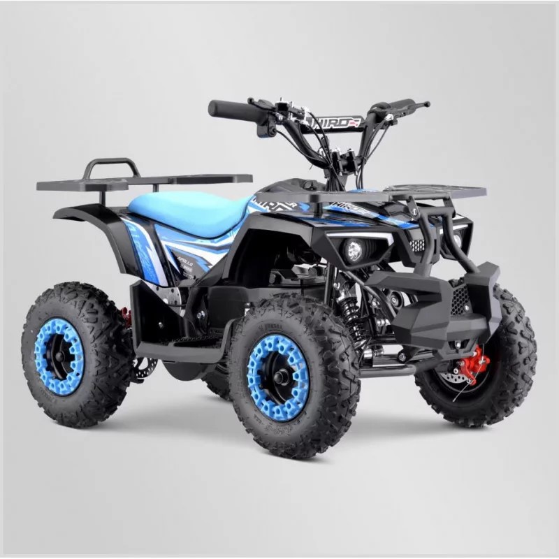 QUAD ENFANT ÉLECTRIQUE HIRO TIGER 800W 2024 BLEU 2 PLACES