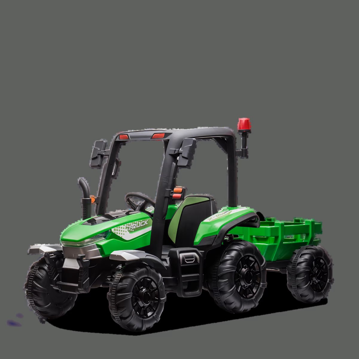 tracteur enfant electrique agricole xl avec remorque vert 6 sur 7