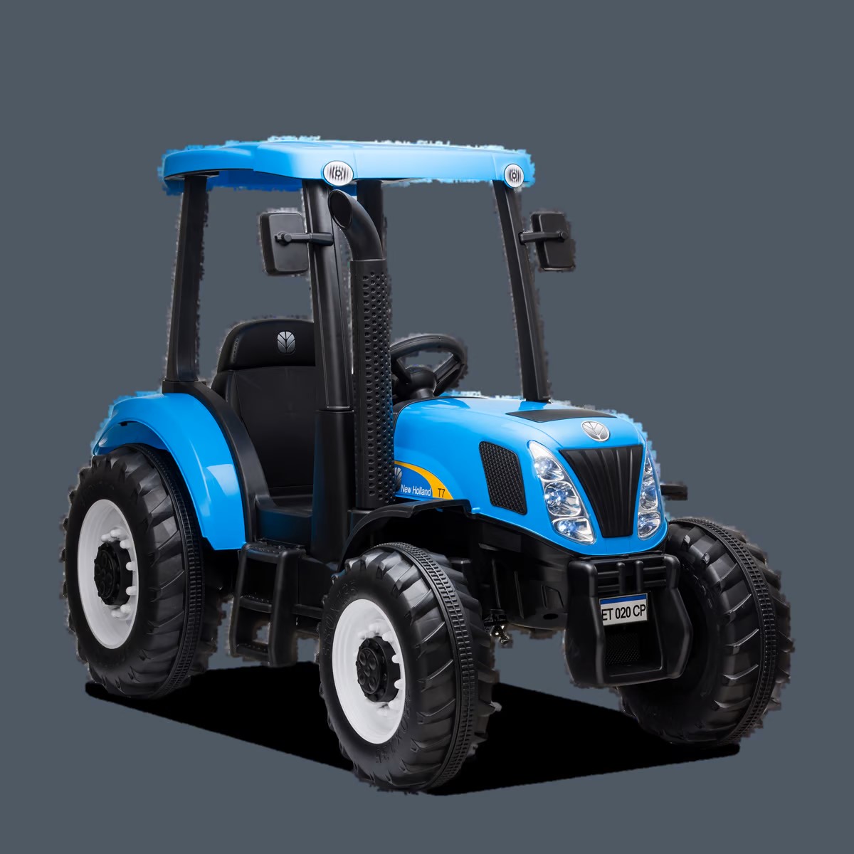 fuTRACTEUR ÉLECTRIQUE ENFANT NEW HOLLAND BLEU 1 PLACE  (1)